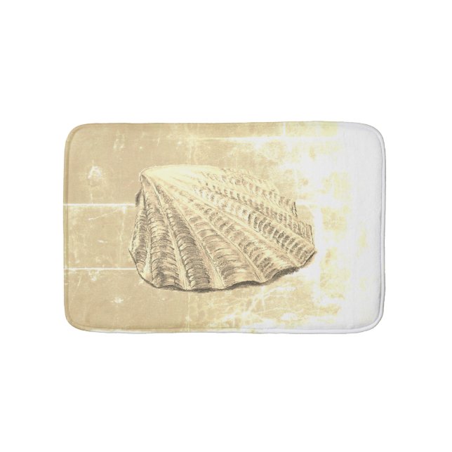 Tapis De Bain Coquillage de Saint-Jacques sur sable (Devant)