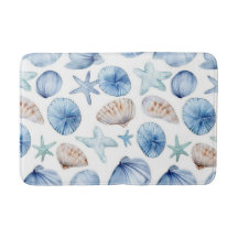 Tapis de bain Coquillages de l'océan côtier