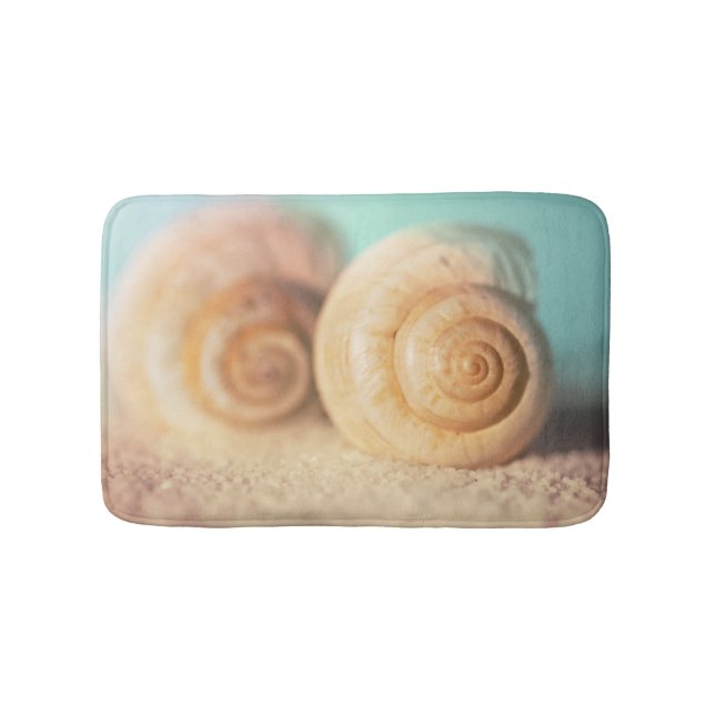 Tapis De Bain Coquilles de Nautilus sur la plage (Devant)