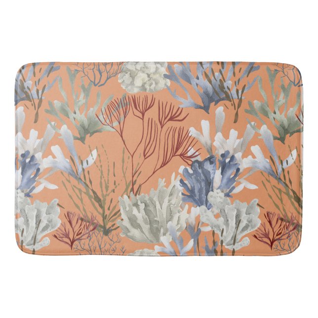 Tapis De Bain Coraux d'abricot concassés (Devant)