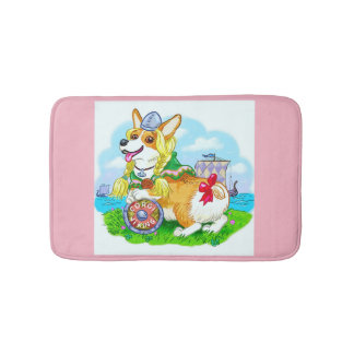 Tapis de bain Corgi Pembroke mignon - Animal de co