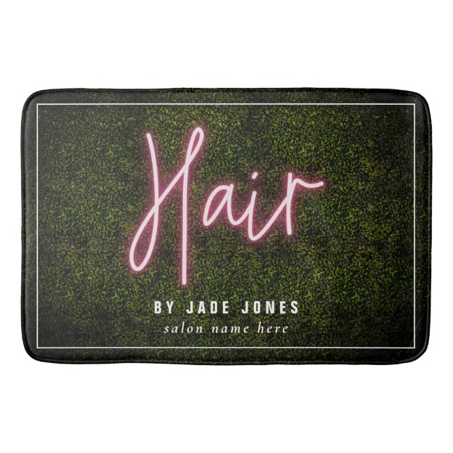 Tapis De Bain Cosmetologue du salon de coiffure Neon Boxwood (Devant)