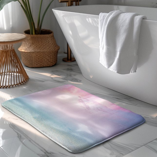 Tapis De Bain Coucher de soleil de plage calme (Créateur téléchargé)