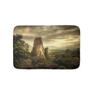Tapis De Bain Coucher de soleil rock en Grèce