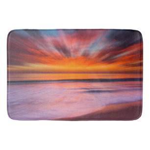 Tapis De Bain Coucher de soleil Tamarack Beach   Carlsbad, CA
