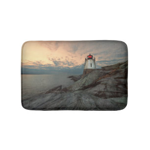 Tapis De Bain Coucher du soleil au phare de colline de château