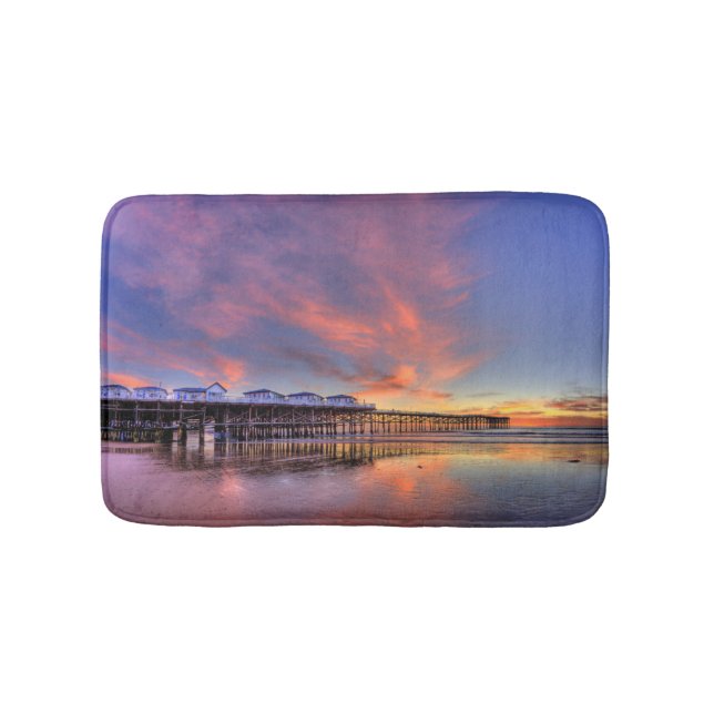 Tapis De Bain Coucher du soleil en cristal de pilier (Devant)