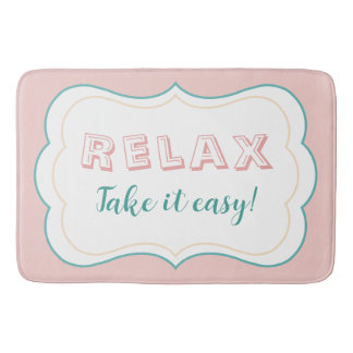 Tapis De Bain Couleur crème pastel détendue minimaliste vintage
