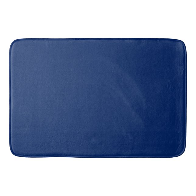 Tapis De Bain Couleur solide bleue royale (Devant)