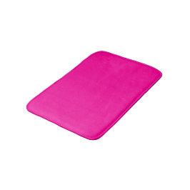 Tapis De Bain Couleur solide rose néon