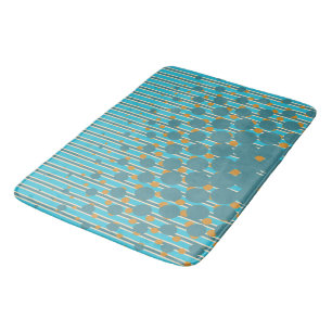 Tapis De Bain Couleurs de Nouvelle-Zélande - Densité en Turquois