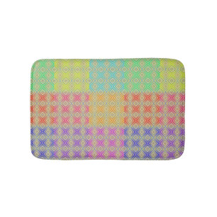 Tapis De Bain Couleurs Du Motif Diamant Alternative Rainbow