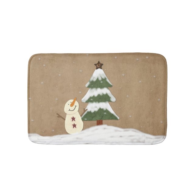 Tapis De Bain Country Christmas Tree Bath Mat (Devant)