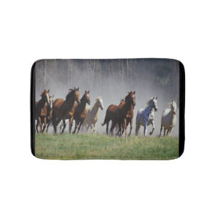 Tapis de bain courant de chevaux