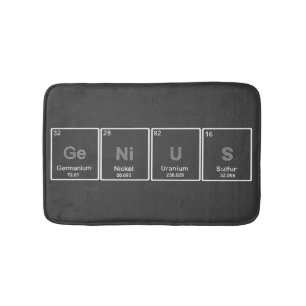 Tapis De Bain Couverture de bain de génie de table périodique