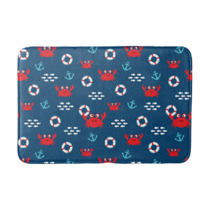 Tapis De Bain Crabe avec bouée de sauvetage