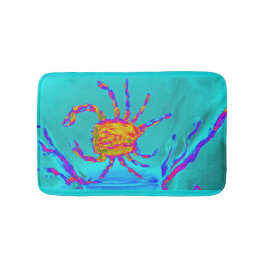 Tapis De Bain Crabe Cool balnéaire Turquoise
