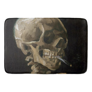 Tapis De Bain Crâne avec brûler la cigarette Vincent van Gogh Ar