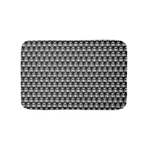 Tapis De Bain Crâne éffrayant sur un arrière - plan noir