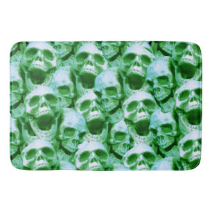 Tapis De Bain Crânes verts