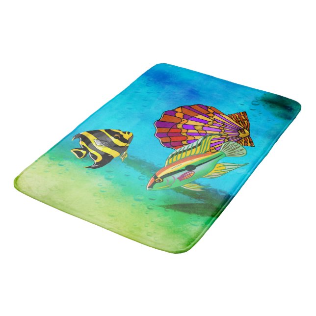 Tapis De Bain Créations maritimes Médias mixtes (Angle)