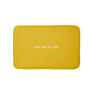 Tapis De Bain Créez Votre Propre Conception Personnalisée Jaune