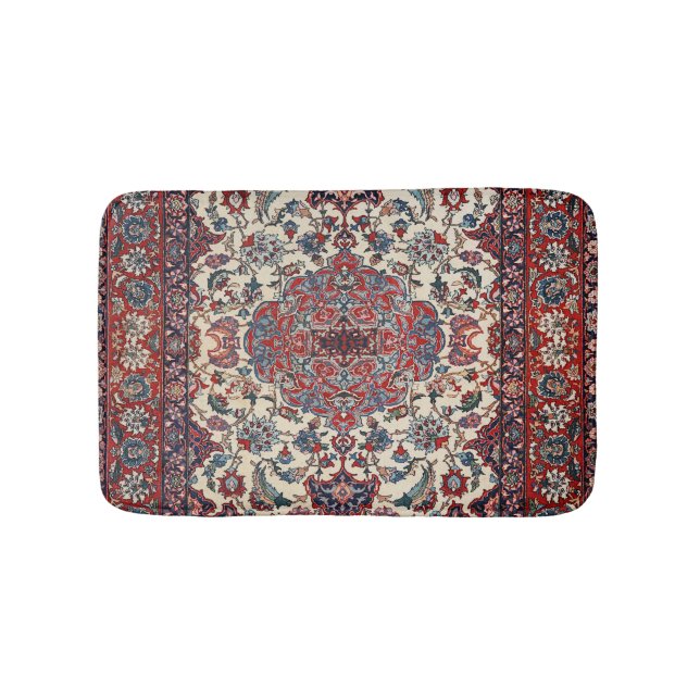 Tapis De Bain Crème bleu perse  (Devant)