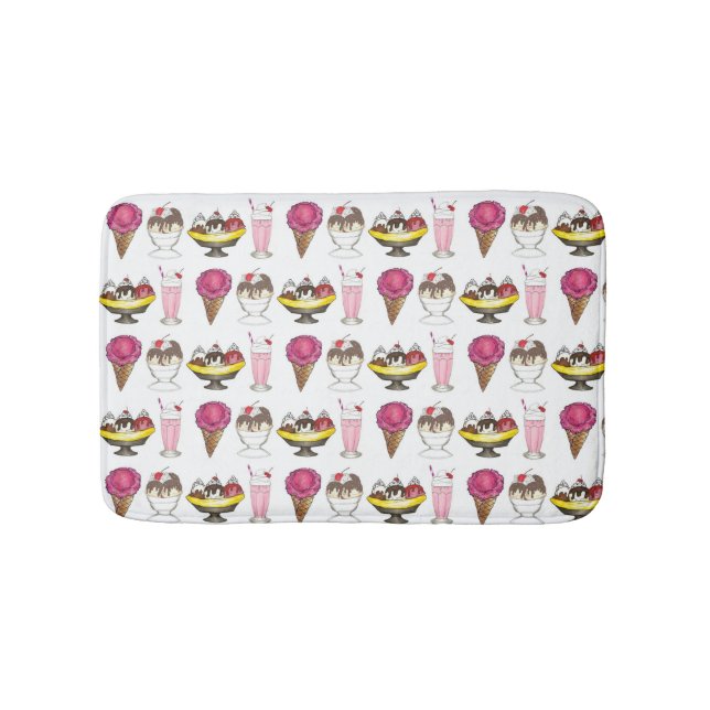 Tapis De Bain Crème glacée Cone Sundae Shake Banana Split (Devant)