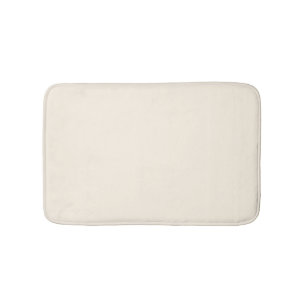 Tapis De Bain crème minimaliste uni élégant moderne chic