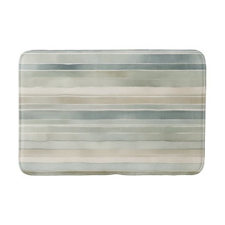 Tapis De Bain Crème turquoise bleue Sage vert Distressed