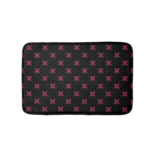 Tapis De Bain Crochets Mulberry sur noir