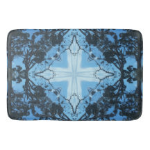 Croix Bleue Nature Motif Mat Grand