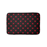 Croix rouge coutures sur noir
