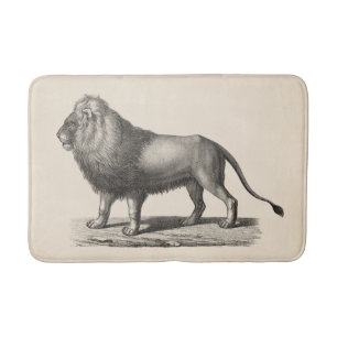 Tapis De Bain Croquis Brodtmann Lion