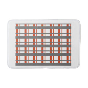 Tapis De Bain "Cross Line Motif Bathmat - moderne géométrique