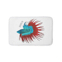 Crowntail betta fish dessin animé