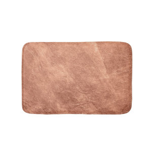 Tapis De Bain Cuivre brossé, texture métallique.