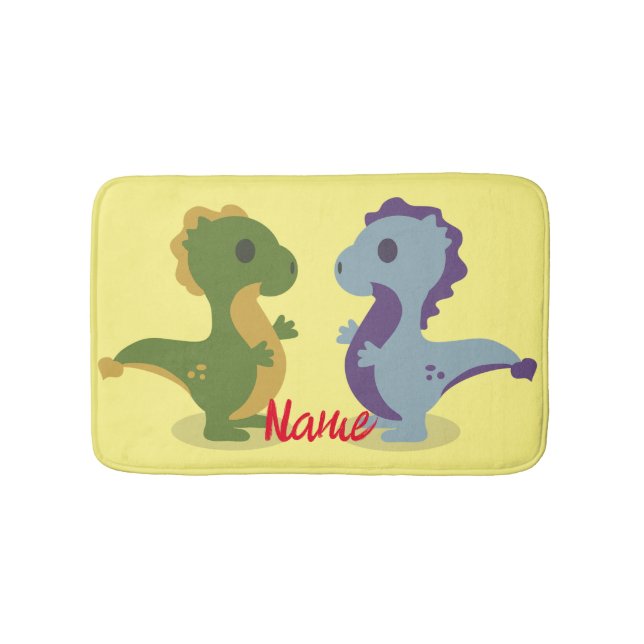 Tapis De Bain Cute Dinosaur Paire Thunder_Cove (Devant)