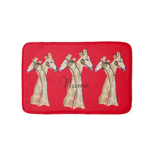 Tapis De Bain Cute Giraffe Couple Thunder_Cove