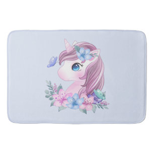 Tapis De Bain Cute & Magique Baby Unicorne avec gros yeux