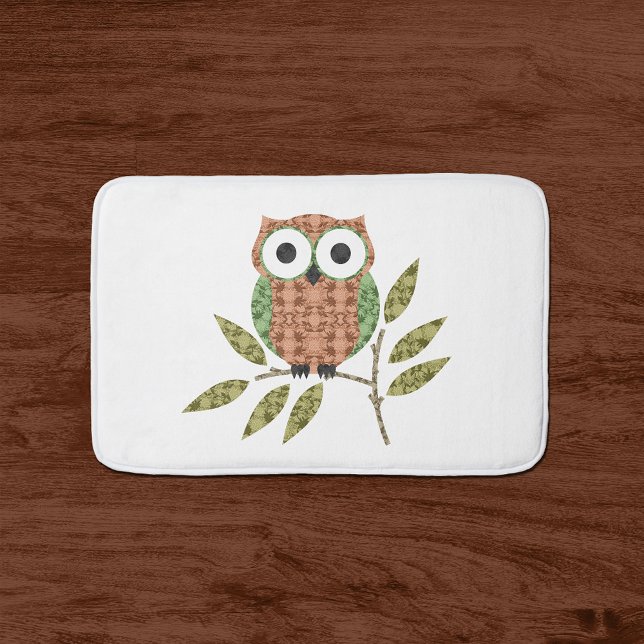 Tapis De Bain Cute Owl Bath Mat (Créateur téléchargé)