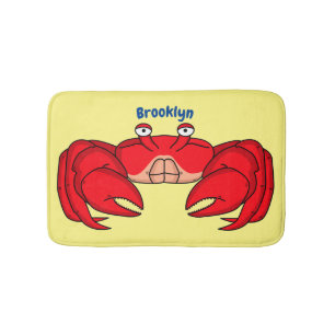 Tapis De Bain Cute red crab cartoon