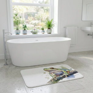 Tapis De Bain Cute Watercolor