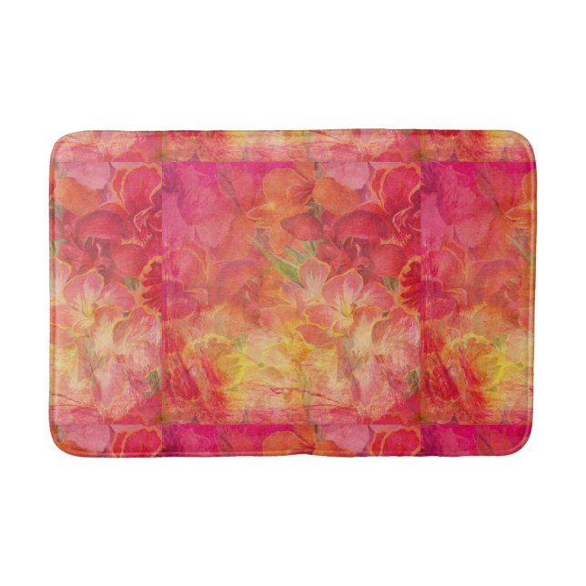 Tapis De Bain Cuve à thème fleurie (Devant)