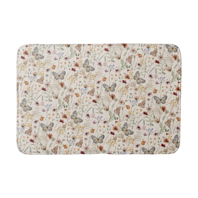 Tapis De Bain Cuve de bain de saumons floraux (Devant)