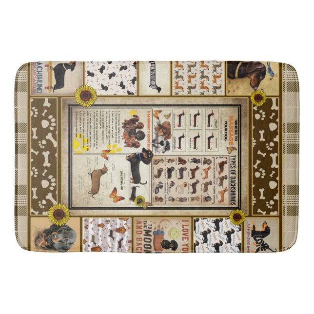 Tapis De Bain Dachshund Connaissances - Cadeau général (Devant)