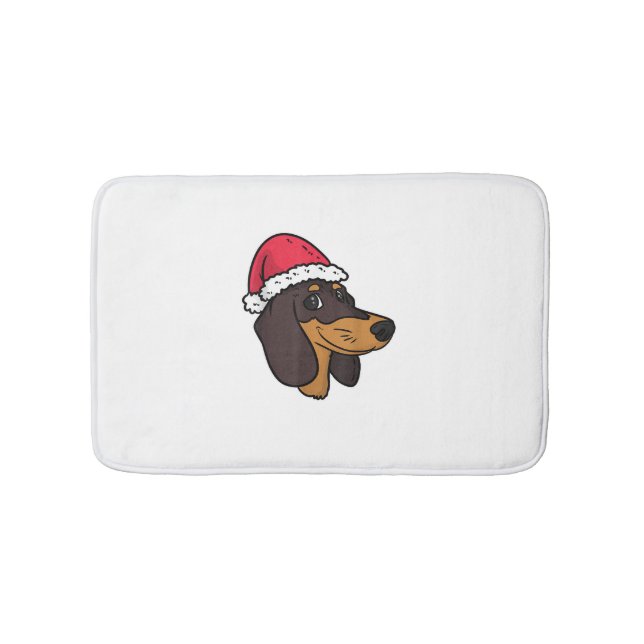 Tapis De Bain Dachshund Weiner Chien Père Noël Noël (Devant)