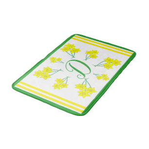 Tapis De Bain Daffodiles Jaunes Fleurs de printemps Bunch initia