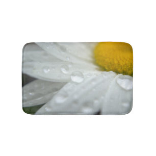 Tapis De Bain Daisy Flower Raindrops Bathmat Rug