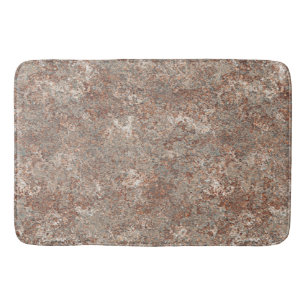 Tapis De Bain Dalle Brown rugueuse de granit